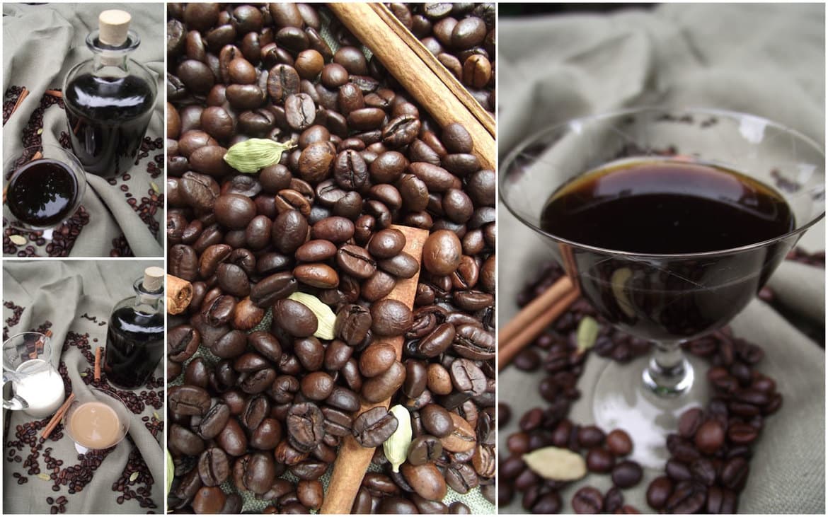 Kaffeelikör mit Kardamom &amp; Zimt