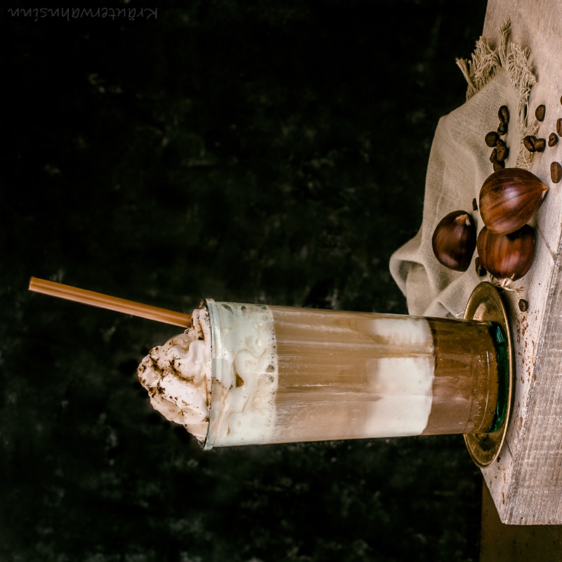 Maronen-Latte Latte mit Maronen