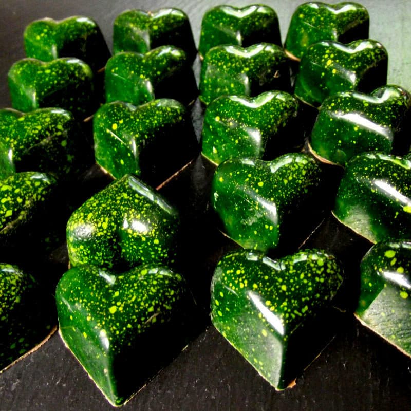 Matcha-Limetten-Ganache